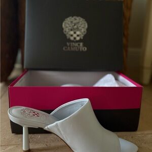 Vince Camuto Women's Baby Blue Heeled Mules